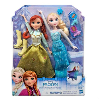 Disney Frozen Sisters Snow Day Doll 2-Pack [Anna &amp; Elsa] ตุ๊กตา Disney Frozen Sisters Snow Day [Anna &amp; Elsa] 2 แพ็ค