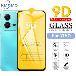 ฟิล์มกระจก 9D แบบเต็มจอ รุ่นกาวเต็มแผ่น สำหรับ Vivo V25 5G Y36 Y35 Y02 Y02s Y22 V23 V23e Y16 Y22s V21 Y21 Y21t Y33s Y33t Y15s Y01 Y12a Y52 Y31 Y51 V19 Neo Y20s G Y20 Y76 Y72 V20 SE Pro Y50 Y30 V17 V15 Y17 Y15 Y12 Y12s Y11