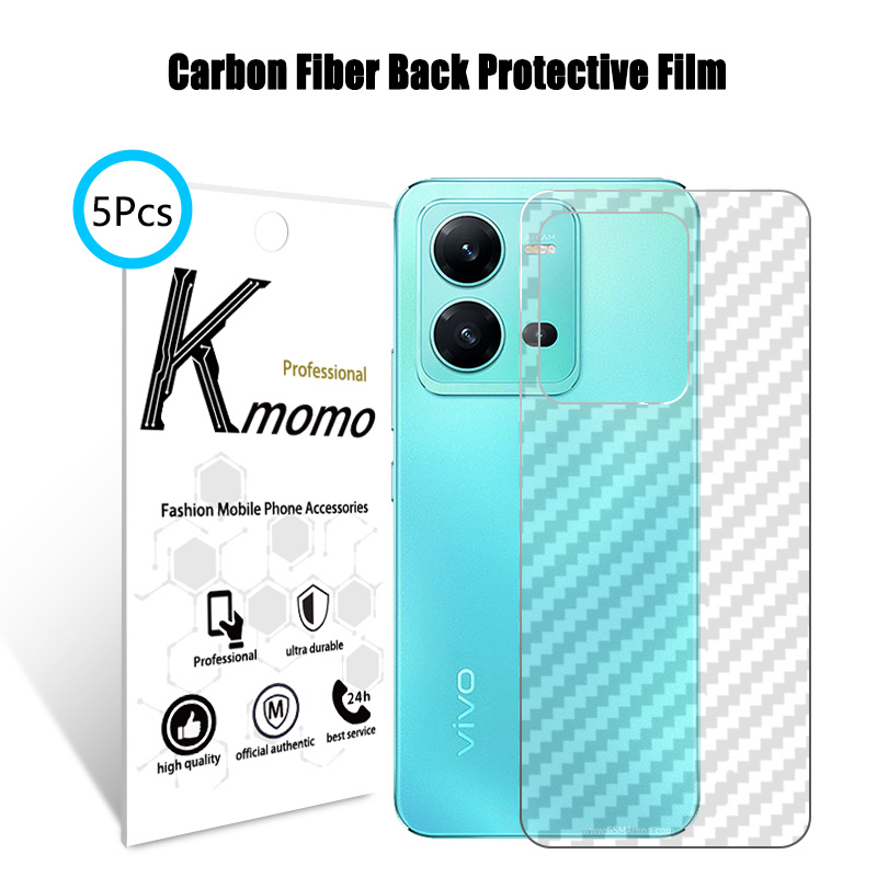 ฟิล์มกันรอยด้านหลังโทรศัพท์ สำหรับ Vivo Y18 Y27 4G Y03 Y27s Y17s Y36 5G Y100 Y35 Y16 Y02 Y02s Y22 Y22s Y21 Y21t Y33t Y33s Y12a Y15s Y01 Y76 Y72 Y52 Y20 Y20s G Y51 Y31 Y50 Y30 Y19 Y12s Y11 จำนวน 5 แผ่น