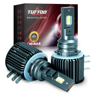 Tuffoo หลอดไฟหน้ารถยนต์ LED H15 DRL สีขาว แบบเปลี่ยน สําหรับ Mazda BMW Mercedes GLK A180 Audi Q7 A6 A3 Golf 6 7 2 ชิ้น