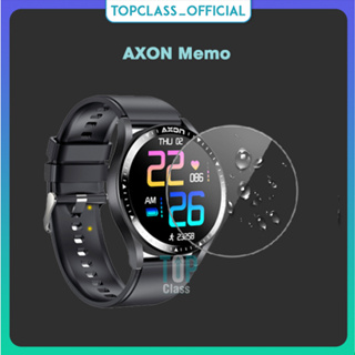 ชุดสองแผ่นฟิล์มกระจกกันรอยป้องกันหน้าจอสำหรับนาฬิกา AXON Memo