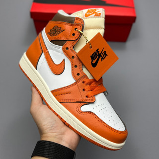 รองเท้ากีฬา รองเท้าบาสเก็ตบอล Air Jordan 1 Retro High OG Starfish สีส้ม DO9369-101