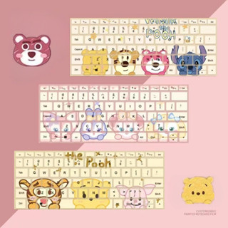 【Cute Cartoon Winnie the Pooh】Keyboard cover For MacBook New M2 Air13.6 Pro14 M1 2020 Air13 Pro13.3 Retina A1502 A1466 A1706 touchbar Pro13 15inch Waterproof keyboard cover