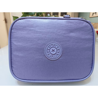 Kipling k09405 กระเป๋าดินสอ โลหะ ความจุขนาดใหญ่ สีม่วง 100 ชิ้น