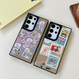 เคสโทรศัพท์มือถือกระจก ลายการ์ตูนกระต่ายน่ารัก สําหรับ เคส Samsung Galaxy s22 ultra s23 plus s23 ultra case