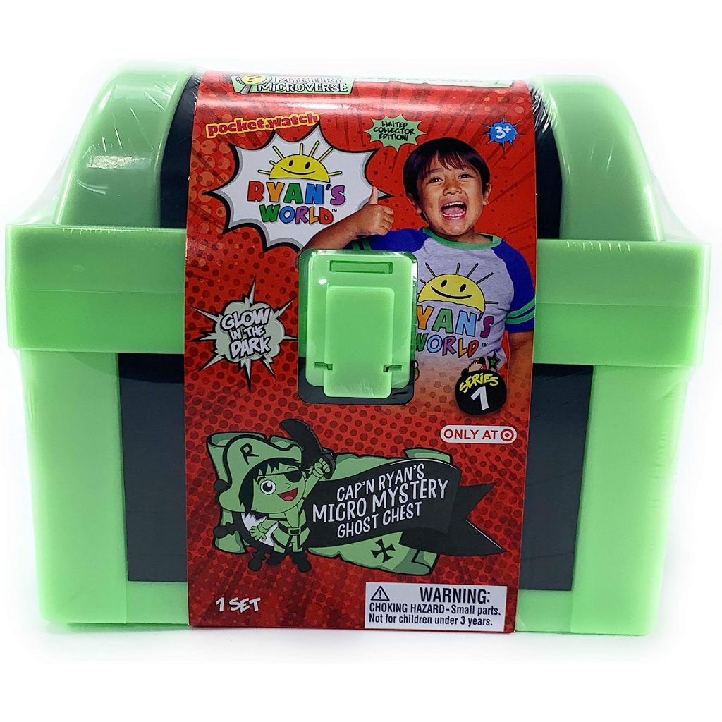 Ryan's World Cap'n Ryan's Micro Mystery Ghost Chest, Glow-in-The-Dark Trunk, Series 1 Ryan's World Cap'n Ryan's Micro Mystery Ghost Chest, Glow-in-The-Dark Trunk, Series 1