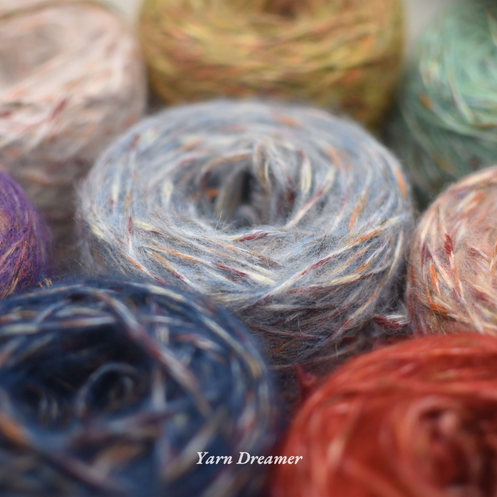 8 สี - ไหมพรมแฟนซี เส้นด้ายฝ้ายนุ่ม ถักไหมพรม ไหมถัก ไหมพรมถัก โครเชต์ ด้ายไหมพรม yarn