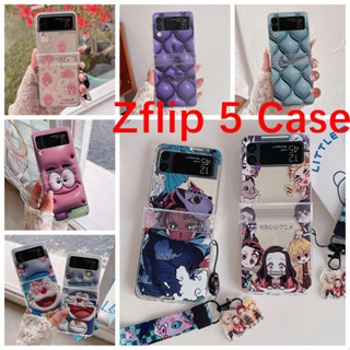 เคสมือถือ ลายการ์ตูนโดเรม่อน สพันจ์บ็อบ 3D พับได้ กันตก สําหรับ Samsung Galaxy Z Flip 5 ZFlip 5 Z Flip-5