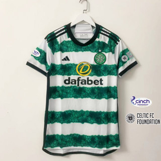 เสื้อกีฬาแขนสั้น ลายทีมชาติฟุตบอล Celtic FC 23 24 ชุดเหย้า ไซซ์ S - 4XL