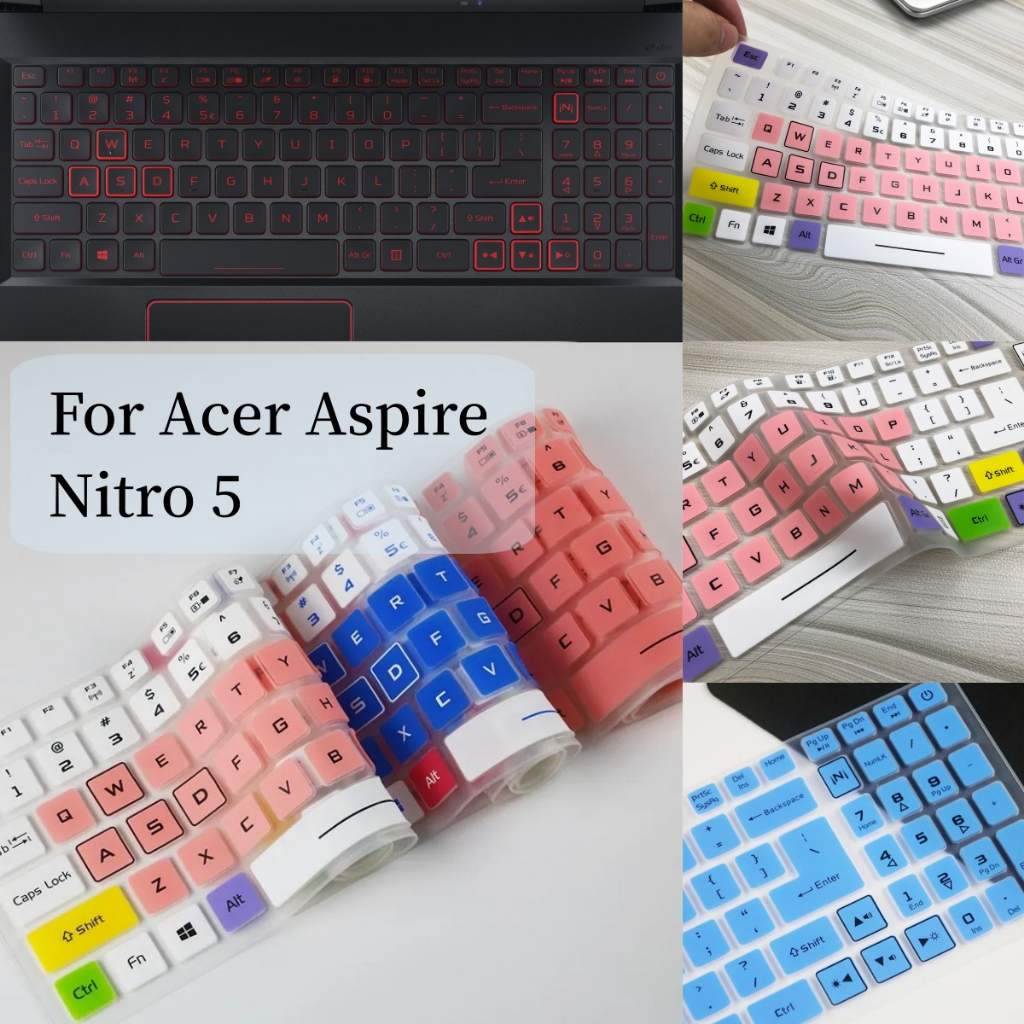 สําหรับ Acer Nitro AN515 แล็ปท็อป 9th Gen i7-9750H เว้านูนคีย์บอร์ดป้องกันฟิล์มตกแต่ง