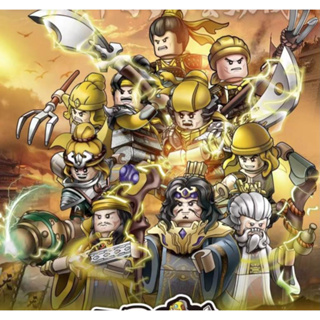 ใหม่ ของเล่นฟิกเกอร์ Three Kingdoms Yellow-TurbanArmy Zhangjiao Zhangbao 20349-20354