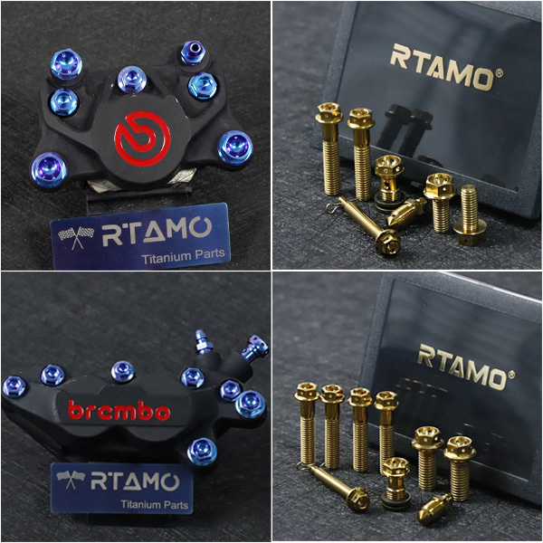 RTAMO ชุดน็อต Brembo 2 Pot  Brembo 4 Pot M4.32 แท้ 100% Gr5 ตรงรุ่น ปั้ม ปักข้าง Race Spec Head