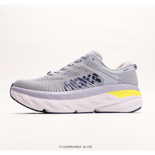 รองเท้ากีฬา รองเท้าวิ่งลําลอง รุ่น HOKA ONE Bondi 7 ดูดซับแรงกระแทก สําหรับผู้ชาย