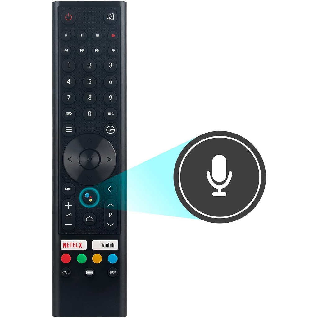 AIWA เสียงระยะไกล aiwa android สมาร์ท LED TV OEM รีโมทคอนโทรลรีโมทคอนโทรลพร้อม YouTube NETEFlX AW-LE