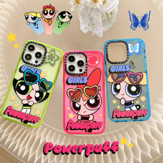 เคสโทรศัพท์มือถือ PC แข็ง แบบใส กันกระแทก ลายการ์ตูน The Powerpuff Girls สําหรับ iPhone 14 Pro Max 12 13 Pro Max 13 14 11