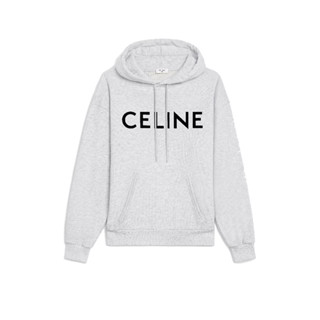 Celine เสื้อกันหนาว คอกลม ทรงหลวม สีพื้น อเนกประสงค์