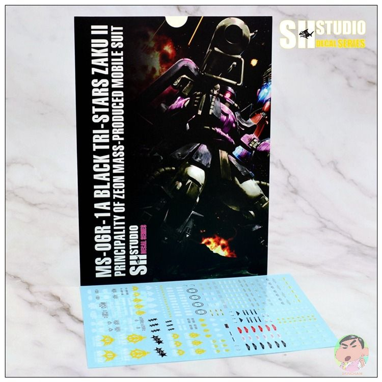 SH STUDIO SH PG 1/60 ZAKU DOM สติ๊กเกอร์น้ํารุ่น