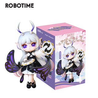 ฟิกเกอร์ Robotime Rolife Suri Peach Blossom Nine Elves Series Blind Box ของเล่นสําหรับเด็ก