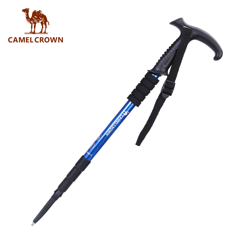 ซื้อ CAMEL CROWN ไม้เท้าเดินป่า อลูมิเนียม สีทอง 110 ซม. น้ําหนักเบาพิเศษ กันลื่น