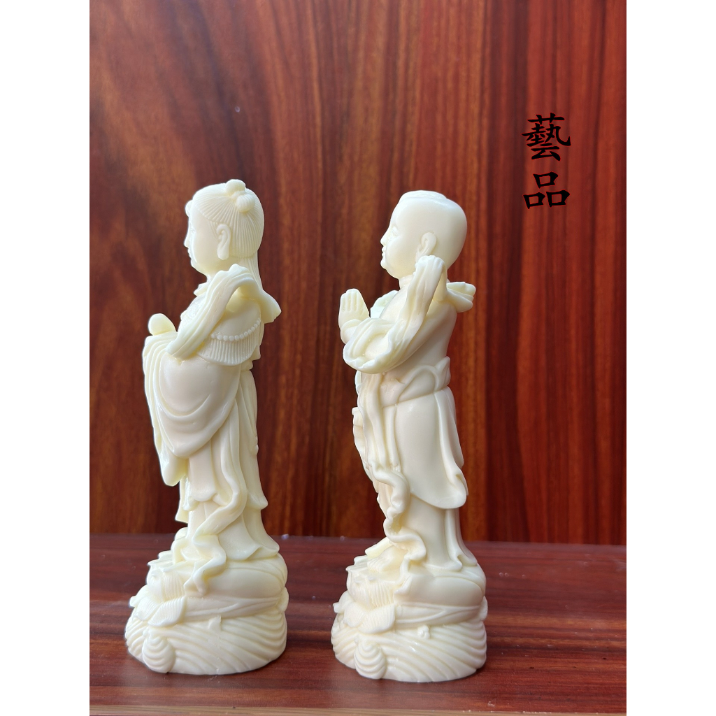 ผลไม้งาช้างโกลเด้นบอยหยกสาวเด็กสาวดีโชคลาภเด็กมังกรสาวเครื่องประดับขนาดเล็กเจ้าแม่กวนอิมรอบนอกพระพุทธรูปรูปปั้นบ้านที่สวยหรูชีวิตดีโชคลาภเครื่องประดับขนาดเล็กขนาด:15ซม 9ซม - รูปที่ 4