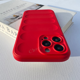 สีแดงซิลิโคนนุ่มtpu Matteทนทาน 3DรูปแบบสําหรับiPhone 16 16Pr…
