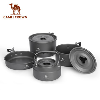 CAMEL CROWN เครื่องครัวอลูมิเนียมอัลลอยด์ แบบพกพา สําหรับตั้งแคมป์กลางแจ้ง