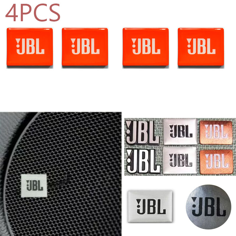 สติกเกอร์ลําโพงเครื่องเสียงรถยนต์ JBL โลหะผสม ขนาดเล็ก สําหรับ 2012-2016 2017 2018 2019 2020 2021 4 ชิ้น