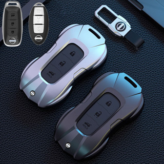 Nissan Zinc Alloy Roadster Key Bag สำหรับ Nissan March Almera Note Livina Juke X-track Sentra Navara Kicks Tida Teana กระเป๋าใส่กุญแจพิเศษสำหรับคีย์ทั้งหมด