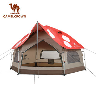 CAMEL CROWN เต็นท์ตั้งแคมป์ 4 ~ 5 คนกันฝนและแดดเต็นท์เห็ด