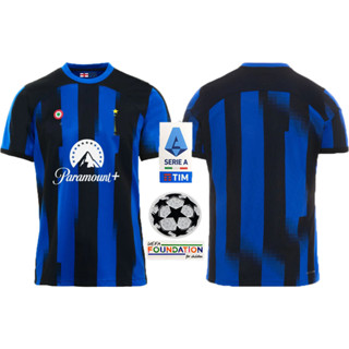 เสื้อกีฬาแขนสั้น ลายทีม Inter Milan 2023 24 Home Jersey (AAA) ขนาด S-2XL 2023 2024 สําหรับผู้ชาย