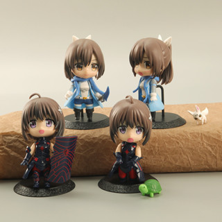 โมเดลฟิกเกอร์ PVC รูปการ์ตูนอนิเมะ Bofuri Maple Shiramine Risa Sally Honjo Kaede Q Version ขนาด 10 ซม. ของเล่นสําหรับเด็ก ของขวัญ 4 ชิ้น ต่อชุด