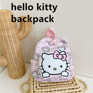 กระเป๋าเป้สะพายหลัง กระเป๋านักเรียน พิมพ์ลาย hello kitty คุณภาพสูง สําหรับเด็ก