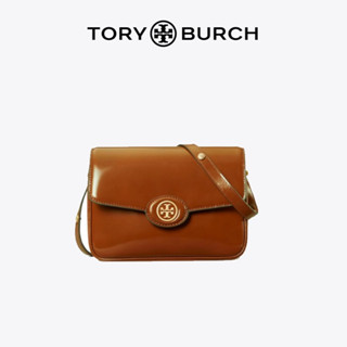 Tory Burch Robinson กระเป๋าสะพายไหล่ กระเป๋าเมสเซนเจอร์ หนัง หัวเข็มขัดแม่เหล็ก สามารถปรับได้ สําหรับผู้หญิง