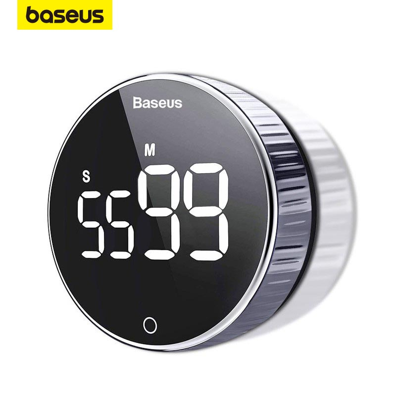 BASEUS เครื่องจับเวลาครัวดิจิตอล นับถอยหลัง พร้อมนาฬิกาปลุก