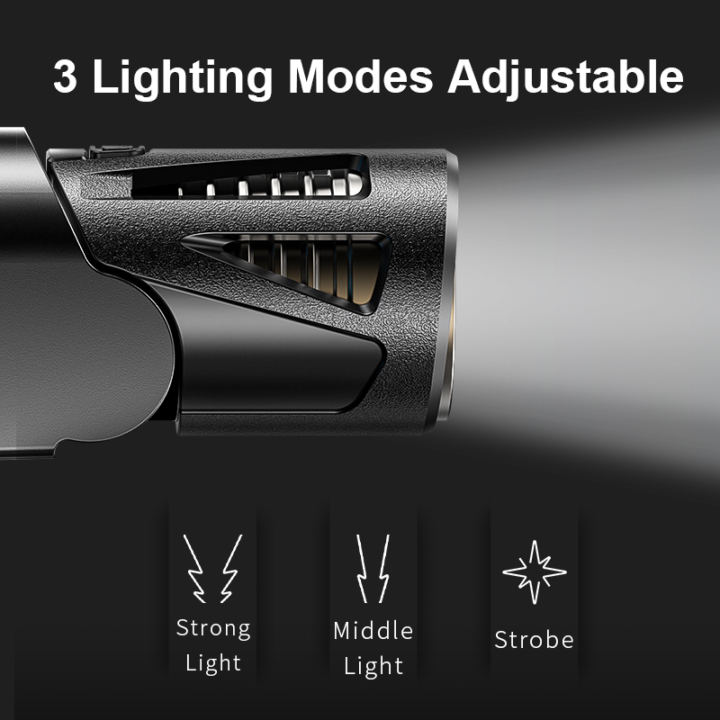 Smiling Shark TD2002 ไฟฉายสวมศีรษะ LED P100 ชาร์จ USB ซูมได้ ระยะไกล 2000 กันน้ํา สําหรับล่าสัตว์ กลางแจ้ง — صورة 8