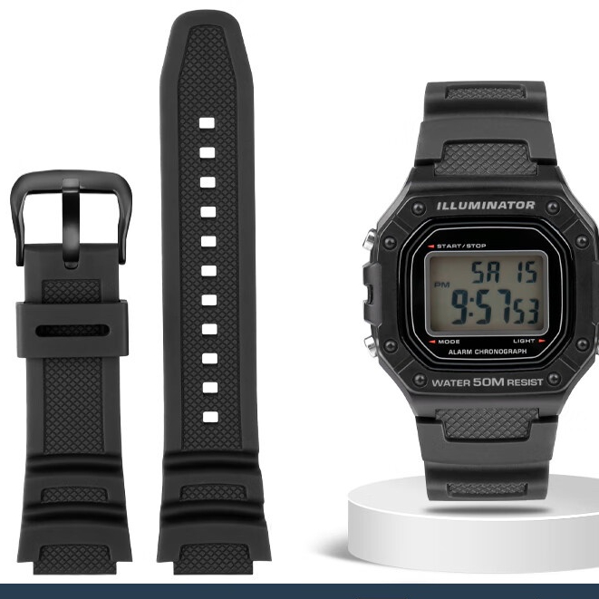 สายนาฬิกาข้อมือซิลิโคนเรซิ่น สําหรับ Casio W218h AE-1200 SGW-300 400 MRW-200