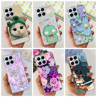 เคสโทรศัพท์มือถือ ซิลิโคนนุ่ม TPU ลายไดโนเสาร์ แมวน่ารัก สําหรับ Honor X8 TFY-LX1 TFY-LX2 TFY-LX3 HonorX8 4G