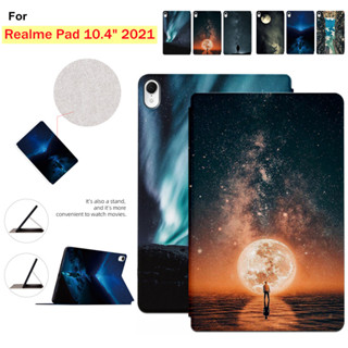 For Realme Pad 10.4" 2021 High Quality PU Leather Shell Sweat Proof Non-Slip Leather Stand Flip Case For RealmePad 10.4 Inch