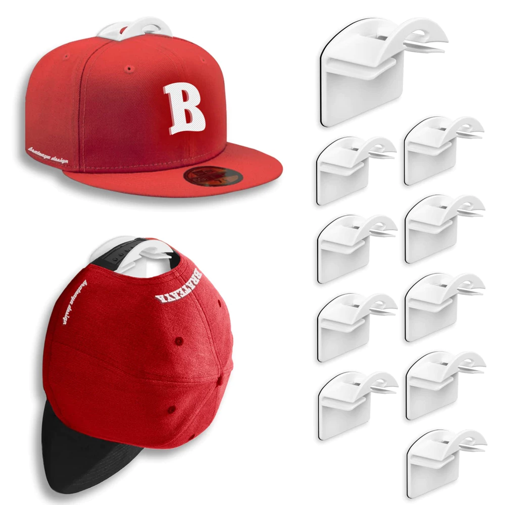 ตะขอแขวนหมวกเบสบอล แบบติดผนัง 8 10 ชิ้น