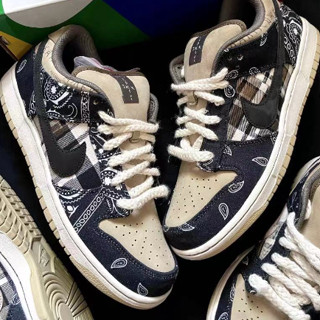 Travis Scott x Dunk Low &lt; Jackboys} รองเท้าลําลอง สําหรับผู้ชาย และผู้หญิง CT5053-001