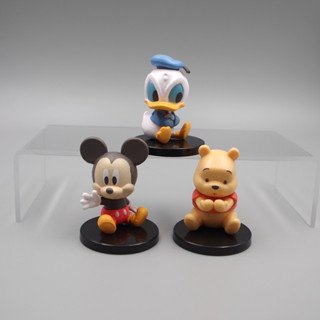 โมเดลฟิกเกอร์ PVC รูปการ์ตูน Disney Mickey Mouse and Donald Duck ขนาด 4-5 ซม. 3 ชิ้น ต่อชุด