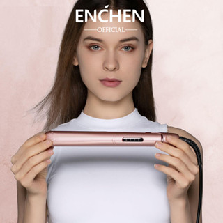 Enchen เครื่องหนีบผมตรง กันลวก 2 In 1 140℃~200℃ เครื่องทําความร้อน อุณหภูมิคงที่ 30 วินาที