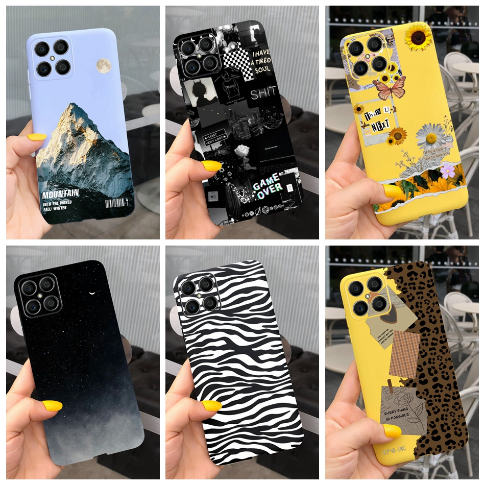 เคสโทรศัพท์มือถือ ซิลิโคนนุ่ม พิมพ์ลายแฟชั่น สําหรับ Honor X8 TFY-LX1 TFY-LX2 TFY-LX3 HonorX8 4G