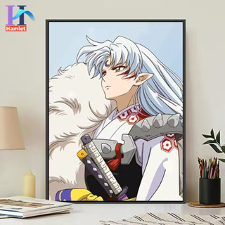 Hamlet【30*40cm】Inuyasha Sesshomaru/ระบายสีตามตัวเลข/ภาพวาดสีน้ำมันอะคริลิกอะนิเมะวาดด้วยมือ