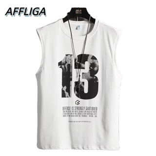 ❀ AFFLIGA ❀ ใหม่ เสื้อยืดบาสเก็ตบอล แขนกุด แฟชั่นฤดูร้อน สําหรับผู้ชาย นักเรียน 2023