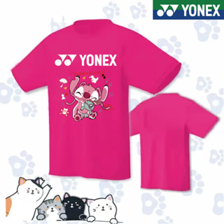 Yonex ใหม่ เสื้อกีฬาแขนสั้น พิมพ์ลายแบดมินตัน แบบแห้งเร็ว สําหรับผู้ชาย และผู้หญิง 2023