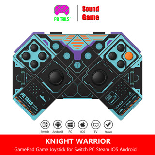 KNIGHT WARRIOR Switch Metal Shell คอนโทรลเลอร์เกมไร้สาย Android, PC, iOS, Steam, TV, PB TAILS