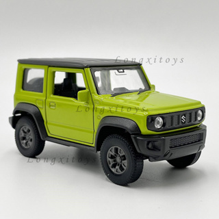 โมเดลรถยนต์โลหะจําลอง ขนาด 1:34 ของเล่นสําหรับเด็ก Suzuki Jimny SUV