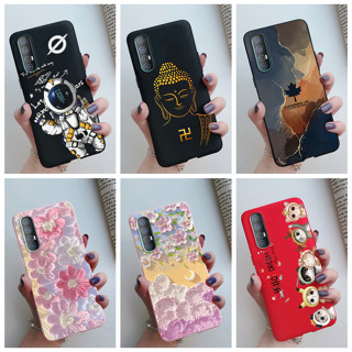 เคสโทรศัพท์มือถือ TPU นิ่ม พิมพ์ลายดอกไม้ นักบินอวกาศ สําหรับ Oppo Find X2 Neo 2023 FindX2 Neo CPH2009