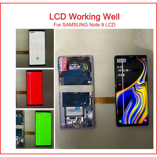 ของแท้ หน้าจอสัมผัส LCD ลายจุด สีดํา สําหรับ Samsung Galaxy Note9 N960D N960F N960U N960B N960A